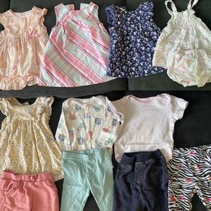 Bundle 3-6-9M baby girl clothes